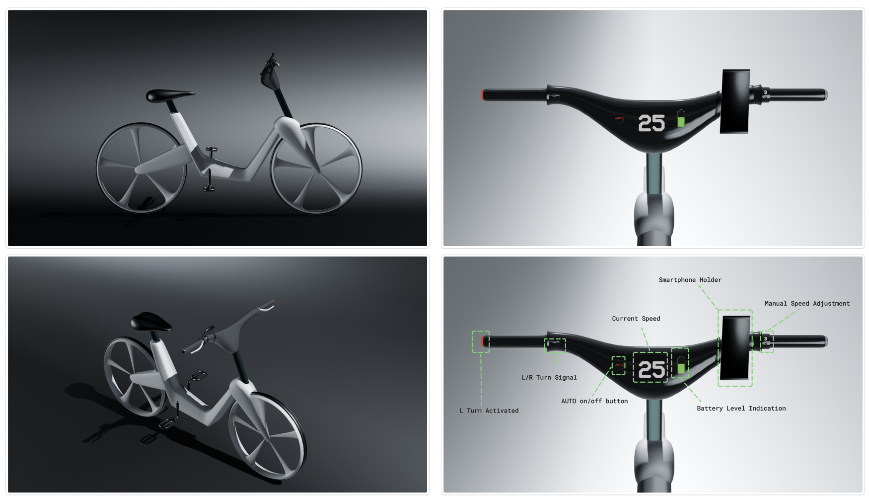 Autonomous e-bike finalized model and control interface