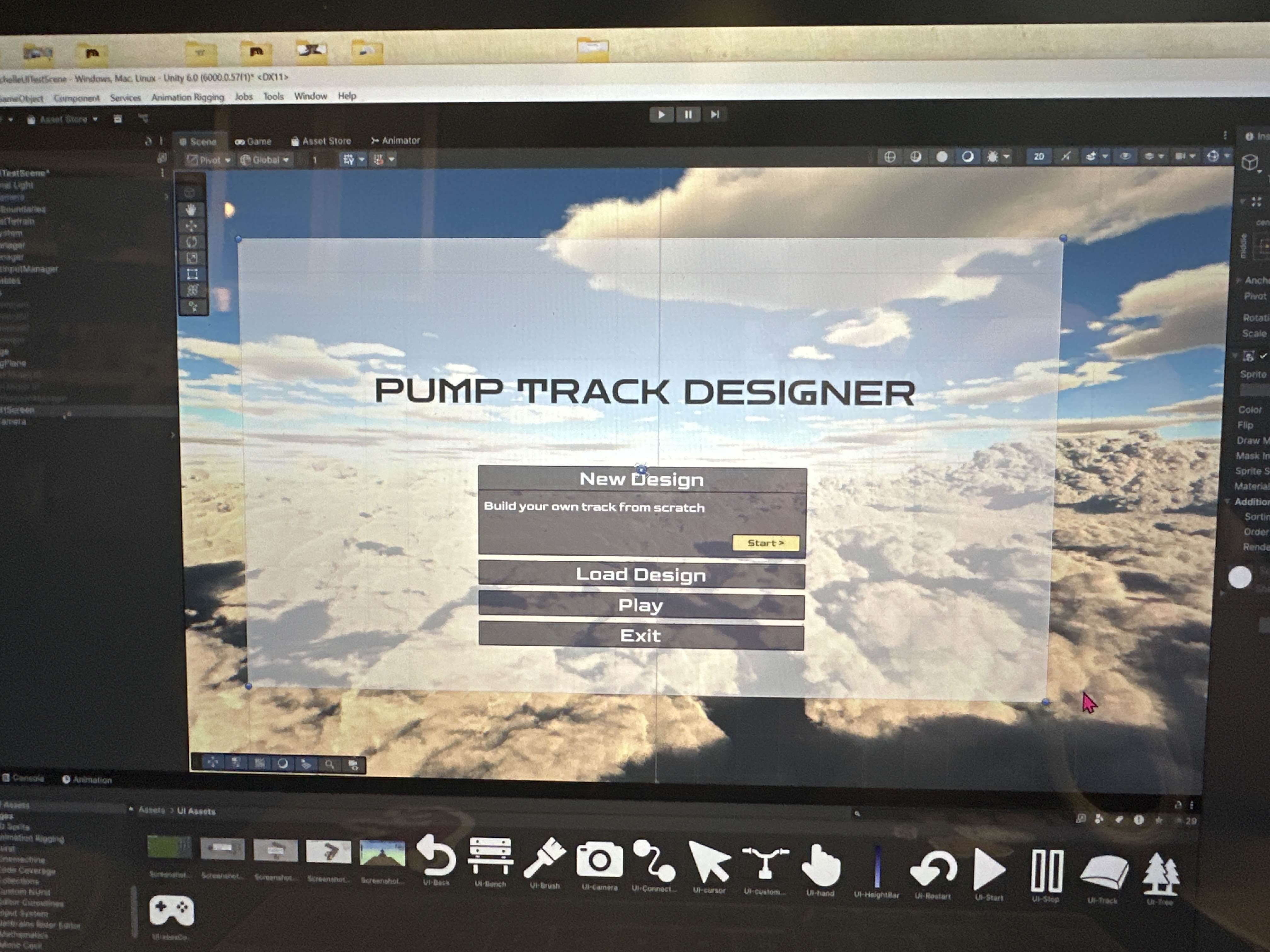 ByteMX UI implemented in Unity scene