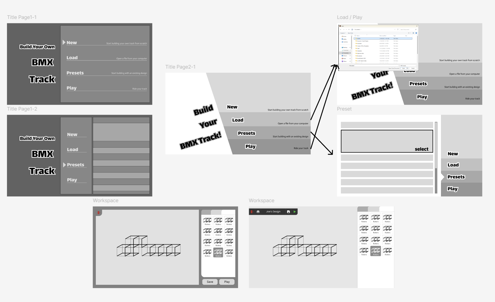 ByteMX early Figma UI iteration screens
